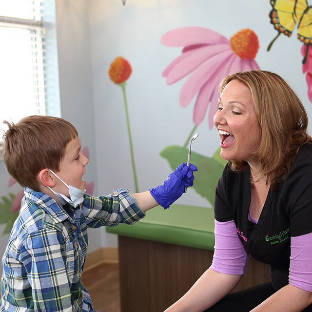 Dr. Diana with a patient